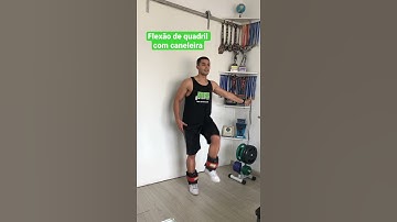 Flexão de quadril com caneleira - prof. Matheus Gomes #shorts