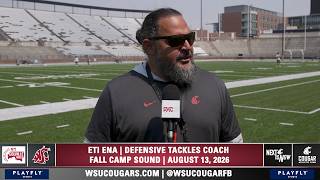 WSU Football Ena Green Leaupepetele Woods Fall Camp Press Conference 26