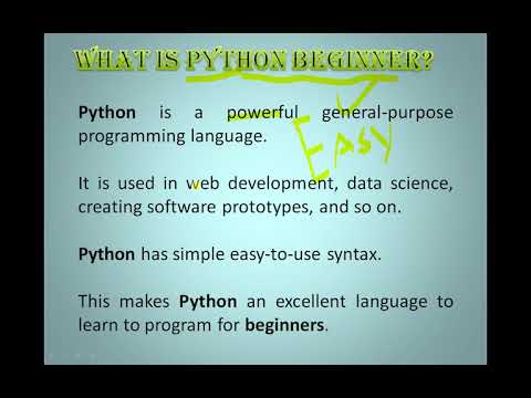 #PYTHON for beginners//interview questions#python as a #beginners language