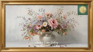 Soft Pastel Floral Arrangement | Elegant Calm Luxury Art (4K Gallery) screenshot 5
