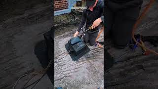 Torch Roof Repair in Seconds! #RoofRepair #Construction #DIY