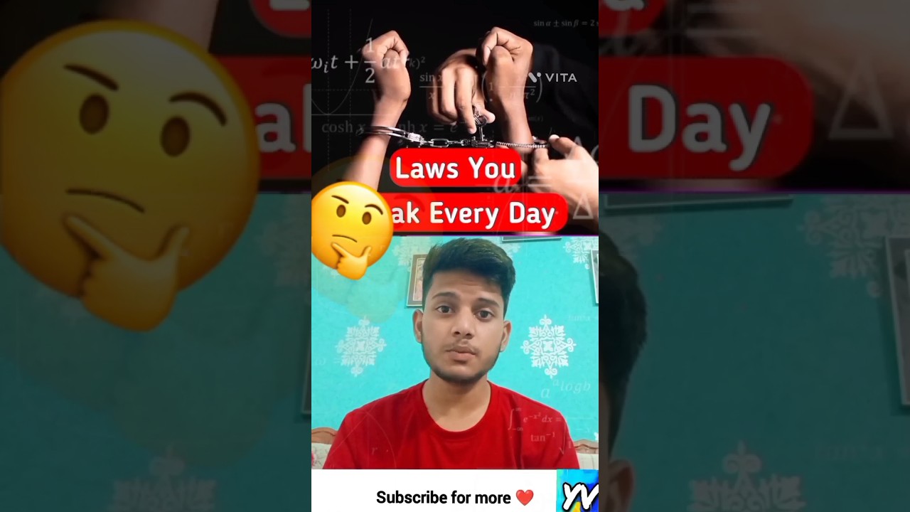 Laws You Break Every Daytech shortvideo YouTube