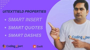 UITextfield Properties: Smart Insert, Smart Dashes and Smart Quotes