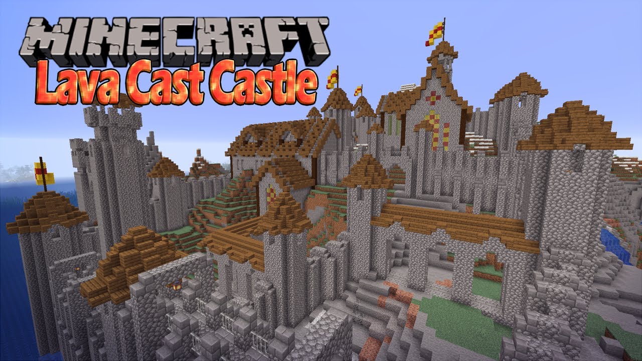 How to LAVA CAST a CASTLE in Minecraft, when you don't want to build it