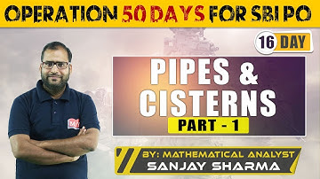 SBI PO 2018 || Pipes &  Cisterns PART-1