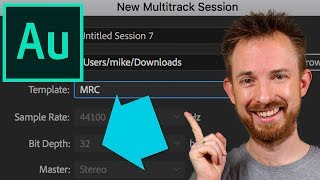 Adobe Audition Saved Multitrack (Change Bit Depth and Sample Rate)