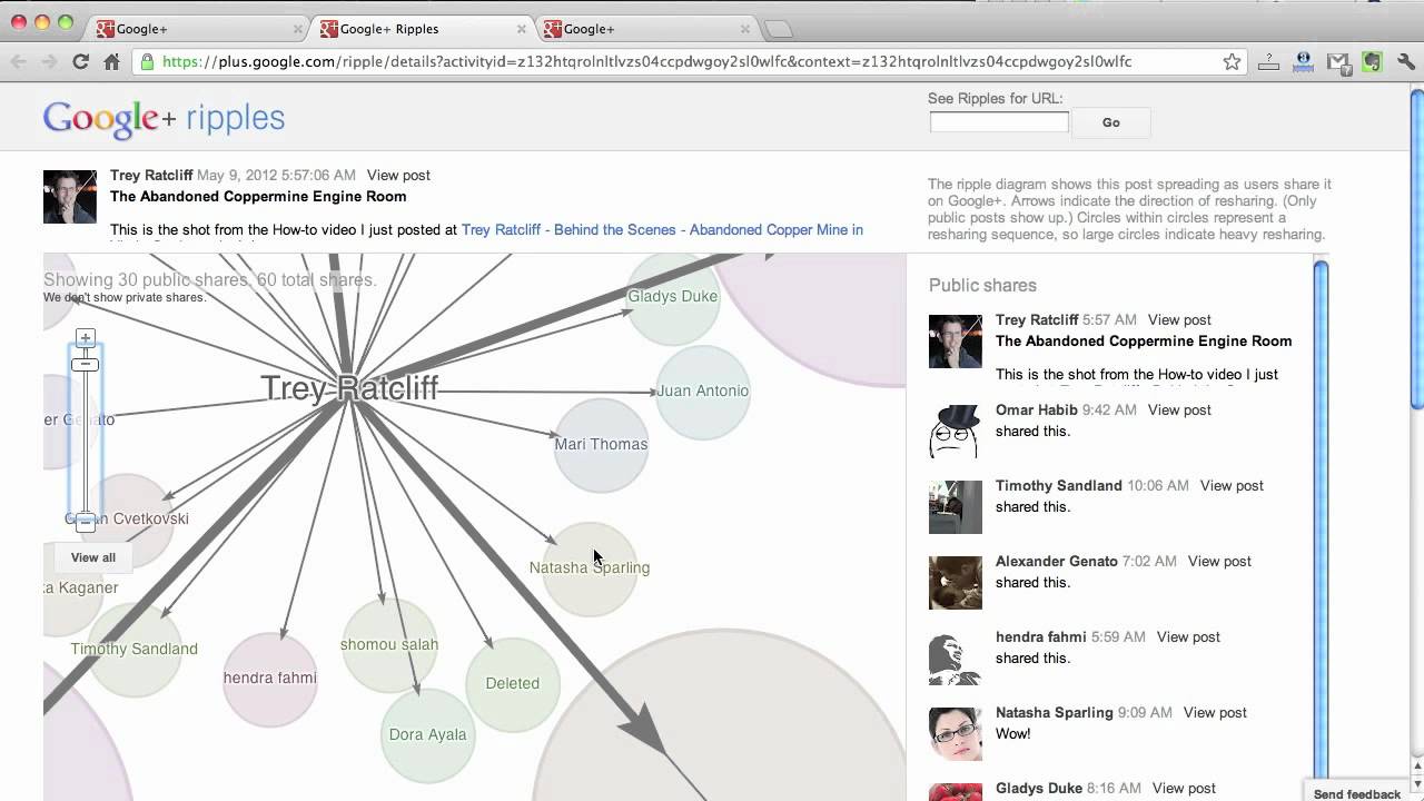 Google Ripples | Google Plus Coach