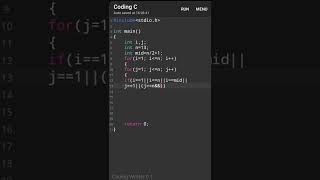 6 Number Pattern tutorial video c programming ll ✍️💯#short #youtubeshorts