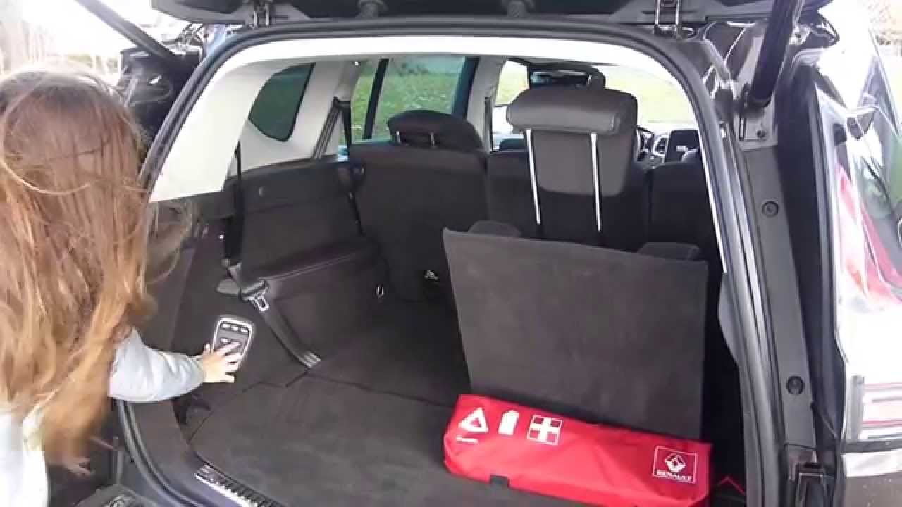 Renault Espace V Składanie Foteli Z Wcześniejszym Opuszczeniem Zagłówków - Youtube