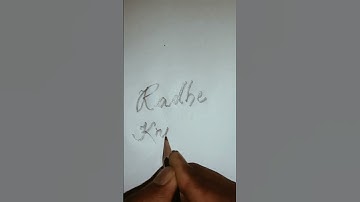 Radhe Krishna ❤️🙏🏻🙏🏻 #handwriting #handwriting #calligraphy #shorts @PriyankaChoudhri-o9r