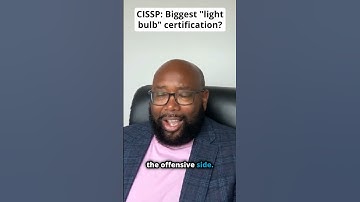CISSP was a light bulb moment for my career #cybersecurity #certification