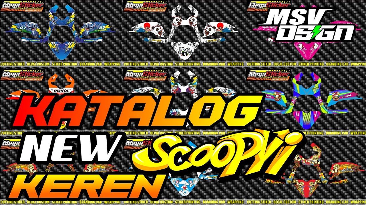 DECAL SCOOPY - KATALOG DECAL SCOOPY