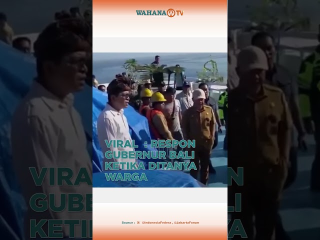 VIRAL: RESPON GUBERNUR BALI KETIKA DITANYA WARGA SOAL LAPANGAN PEKERJAAN