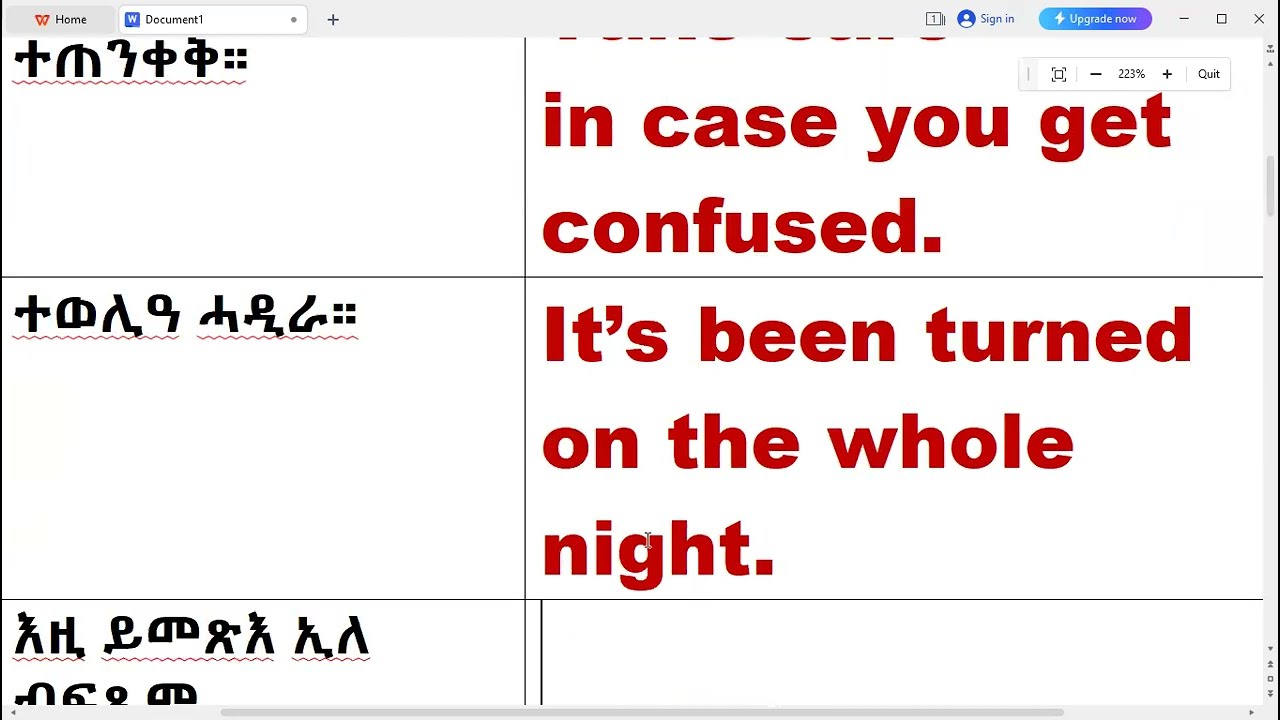 ሓጸርቲ ሓረጋትን ምሉእ ሓሳባትን ምስ ሕቶታትን ቋንቋ እንግሊሽ፥  IMPORTANT ENGLISH SHORT PHRASES, SENTENCES AND QUESTIONS
