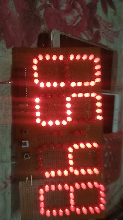 7 Segment led display digital clock using Atmega328 Microcontroller ...