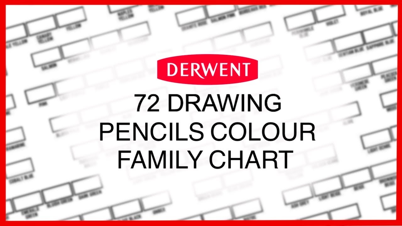Derwent Drawing 72 Colour Family Chart!