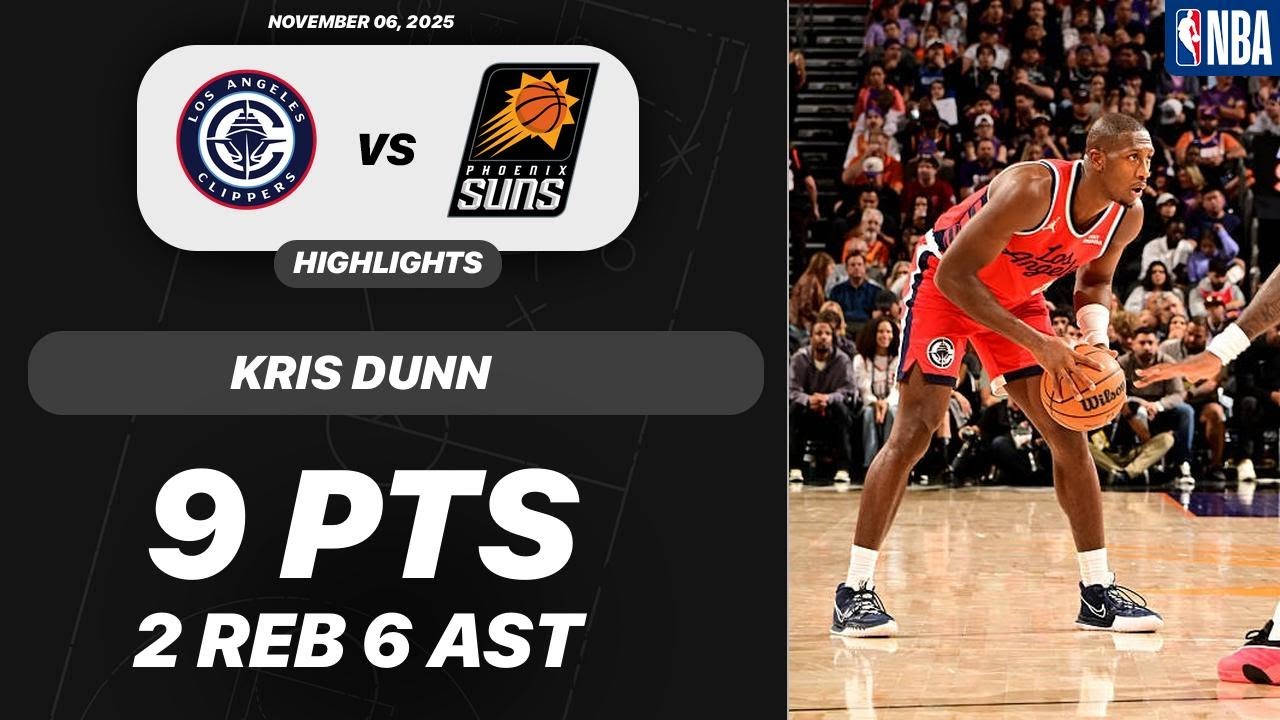 Kris Dunn vs Phoenix Suns | 9 PTS 2 REB 6 AST 1 STL | NBA 11-06-2025 Highlights