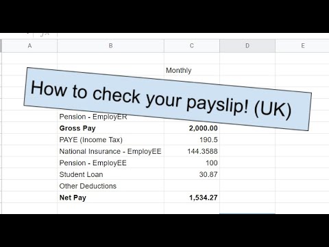 How to check your payslip! UK