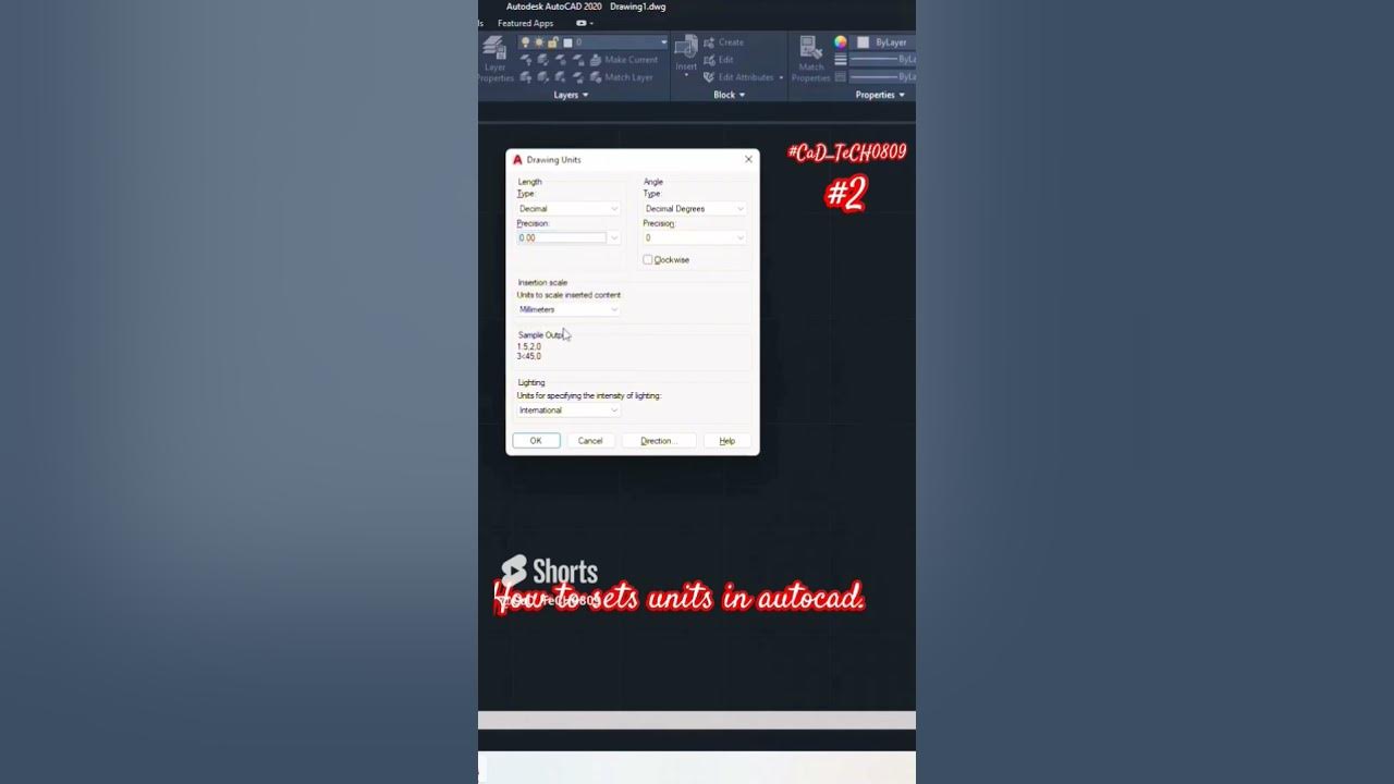 how-to-set-units-in-autocad-part2-youtube