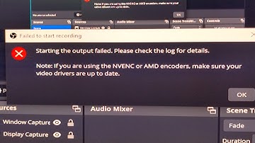 How to fix Failed to Start recording on OBS studio