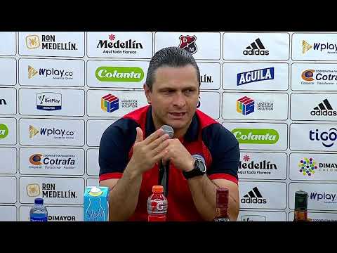 Rueda de prensa de Pasto tras su partido ante Medellín