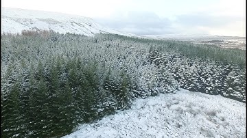 DJI Phantom 3 Advanced - Glenshane Pass Winter Wonderland Drone Flight