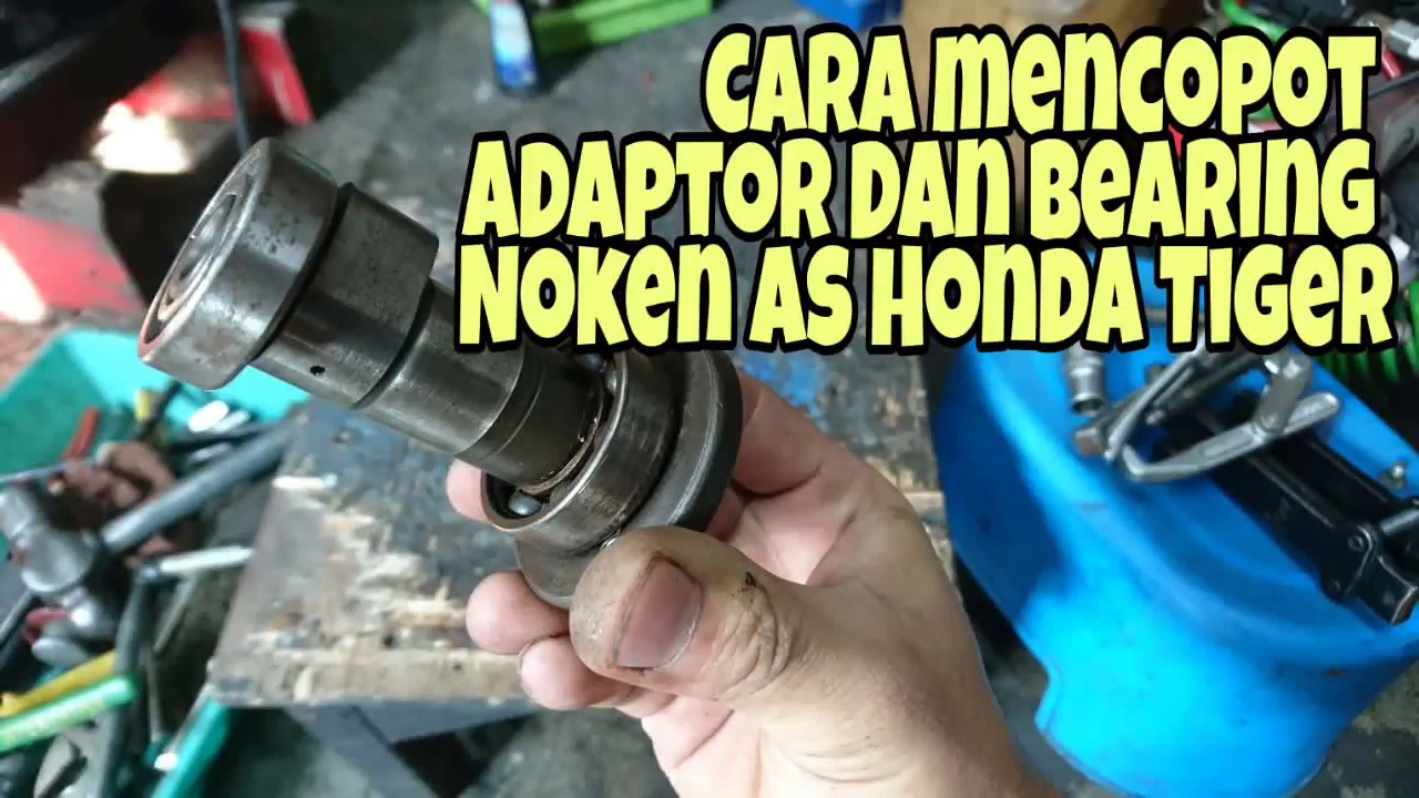 Cara mencopot Adaptor Dan Bearing Noken as Honda Tiger / Megapro  YouTube