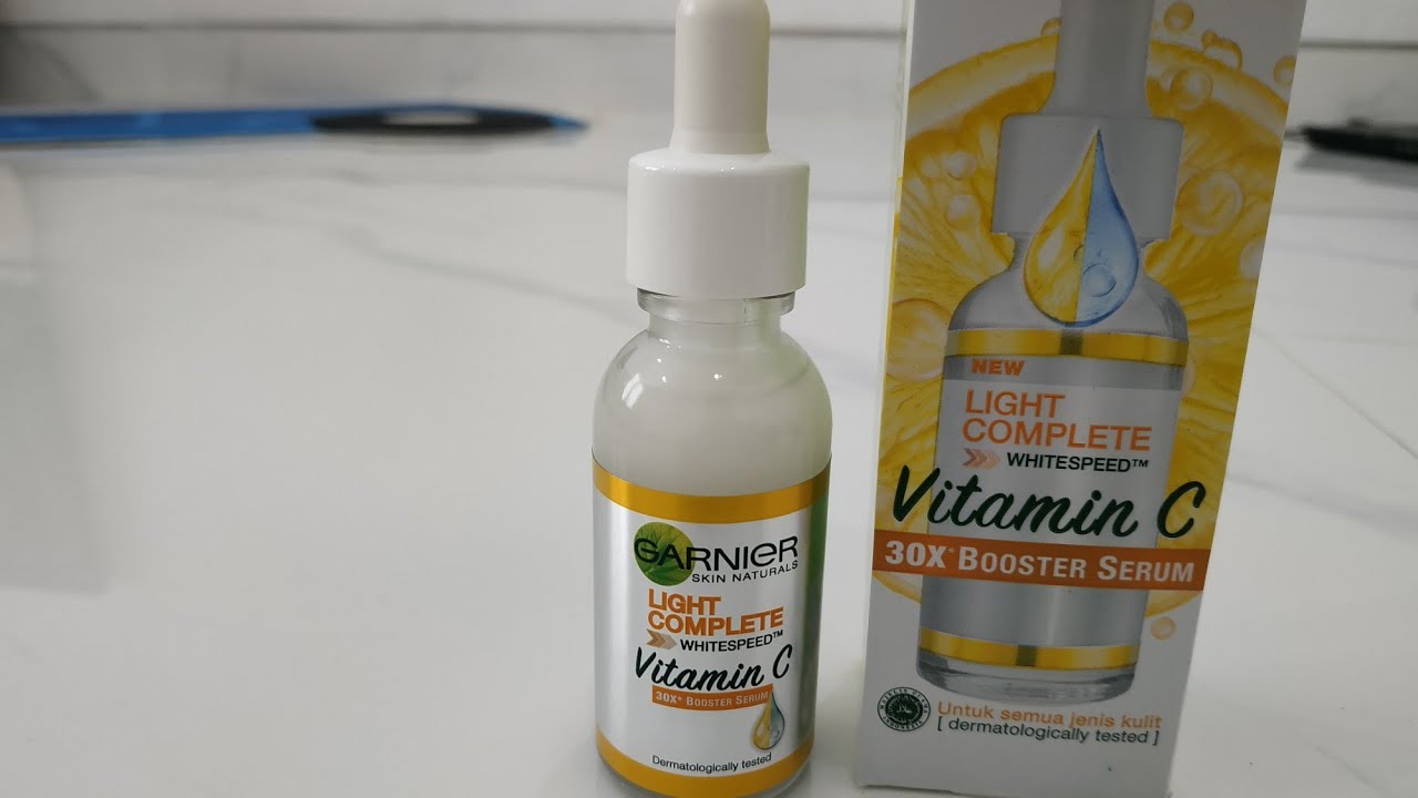 REVIEW SERUM VITAMIN C GARNIER (30X BOOSTER SERUM) YouTube