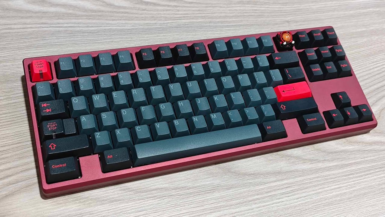 Frog TKL F13 WKL Burgundy - Tecsee Neapolitan Ice Cream Tactiles [L+F]