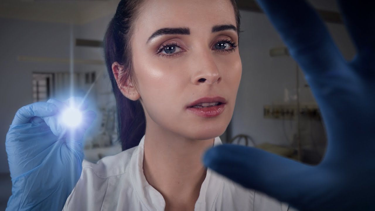 ASMR Cranial Nerve Exam: Concussion Test 👩‍⚕️ (Soft Spoken Roleplay - Doctor Check Up ASMR)