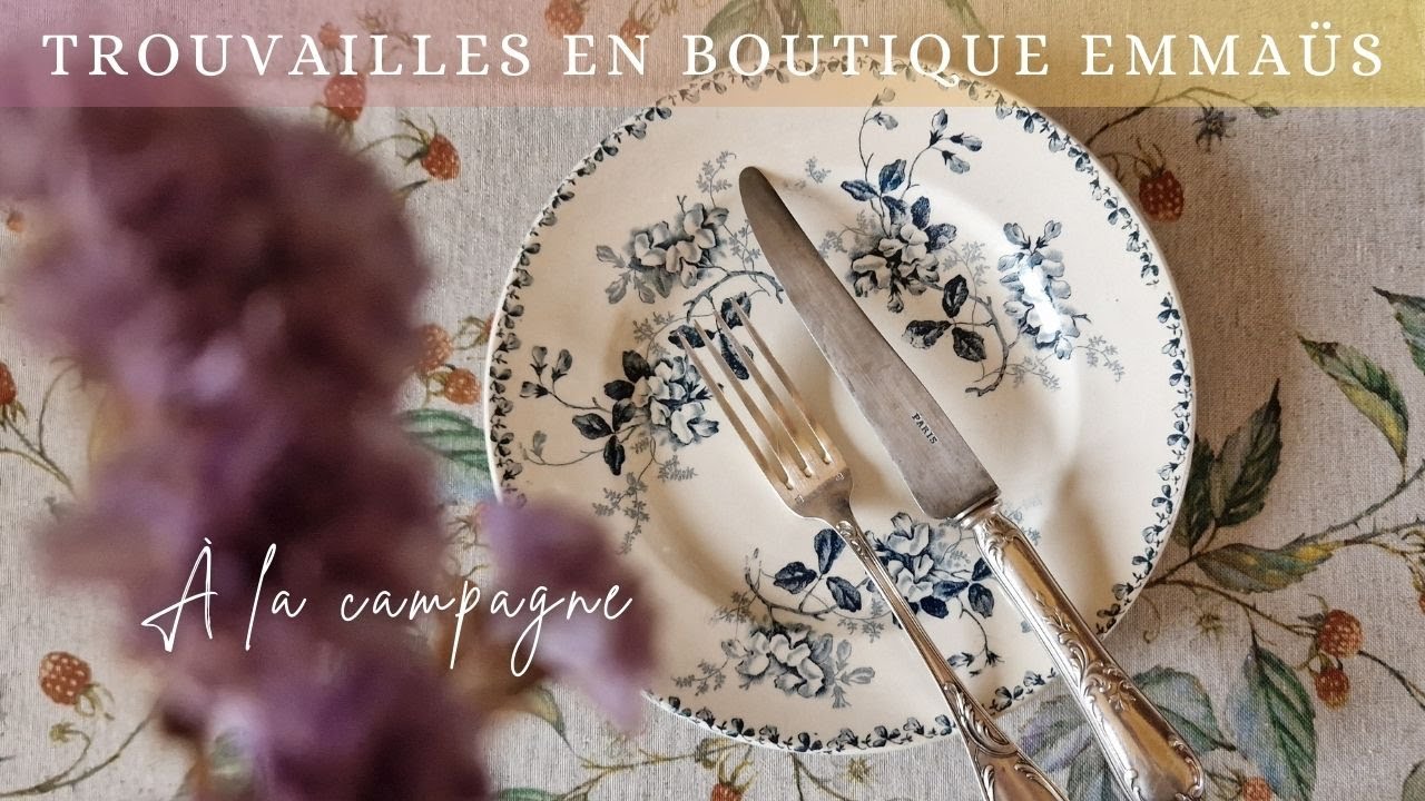 Nos trouvailles dans une boutique Emmaüs de campagne | Vlog #2 juillet 2024