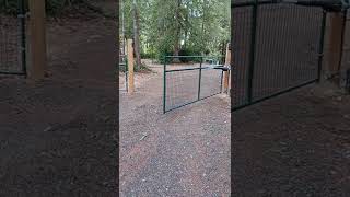 auto gate install complete. Mighty Mule 371 with mobile app and wifi enabled