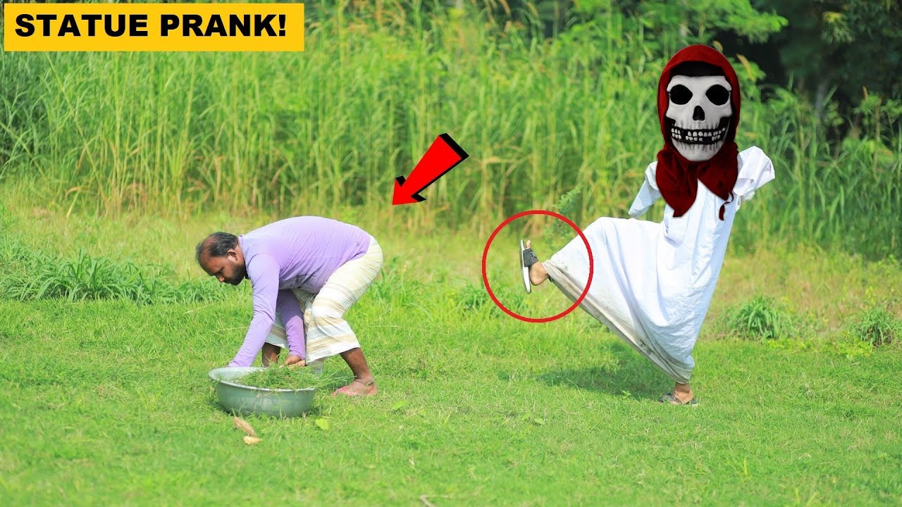 😁😁STATUE PRANK On Crazy Guy! STATUE Funny Pranks in Village! Part 2