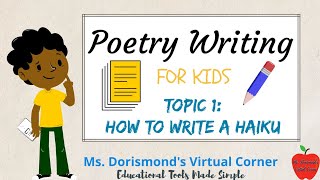 ✏ How to Write a Haiku Poem | Poetry Writing for Kids and Beginners