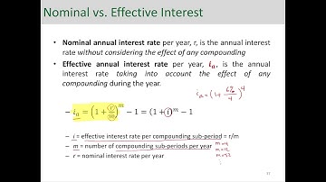 Eng Economic Analysis - Nominal & Effective Interest Rates