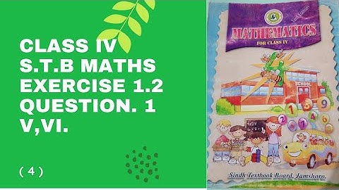 PST & JEST Test Preparation STB Mathematics Class 4th in Urdu video 2021