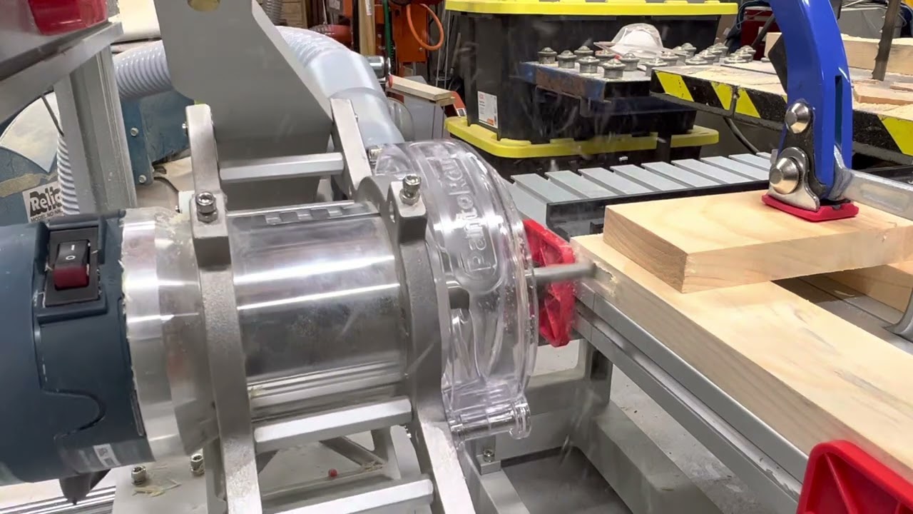 Timber Frame - Demonstrate the Pantorouter to make mortise and tenons for the raised panel doors