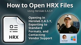 Information How to Open HRX Files (Herolab E.A.S.Y Document) Update