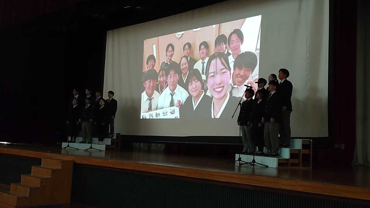 아이찌조선중고급학교 제72회 졸업식 합창 목련꽃 필 때