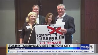 VIDEO: Tommy Tuberville makes stop in Mobile, answers campaign questions