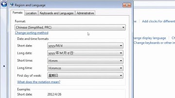 how to change windows 7 Region and Language format to Chinese (Simplified, Singapore)