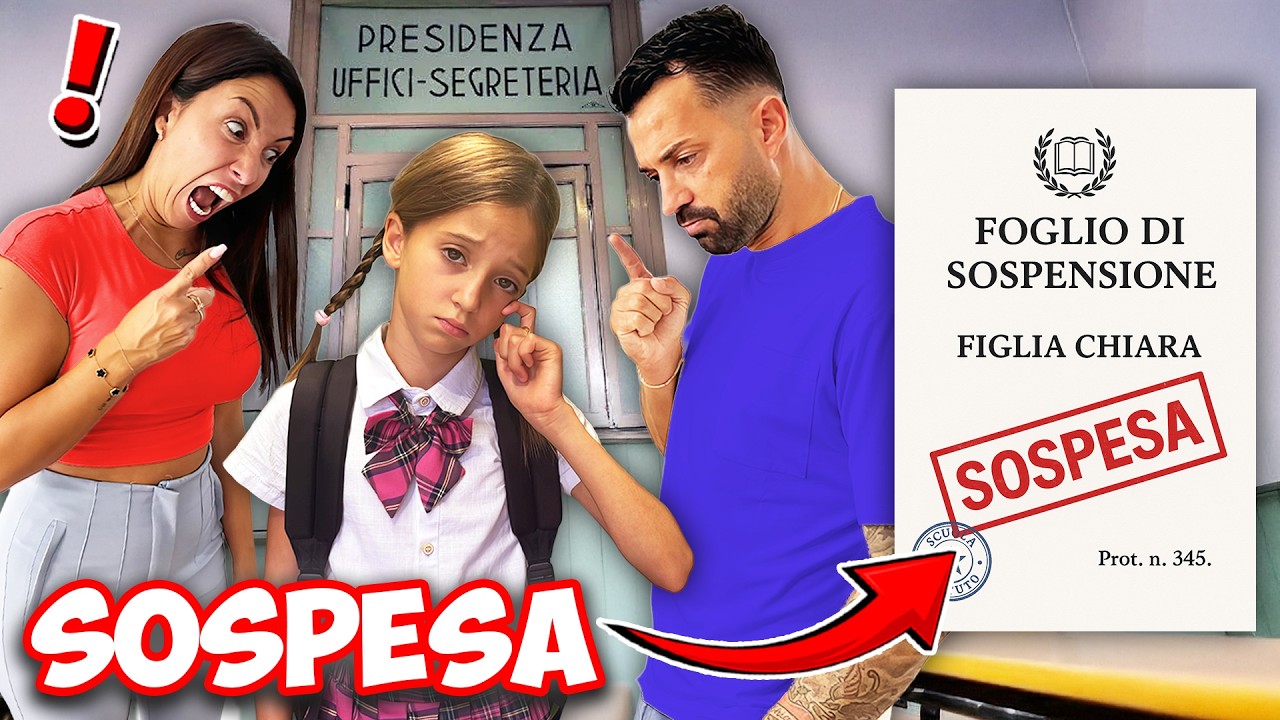 FIGLIACHIARA E' STATA SOSPESA DA SCUOLA DALLA PRESIDE E RISCHIA DI ESSERE BOCCIATA!