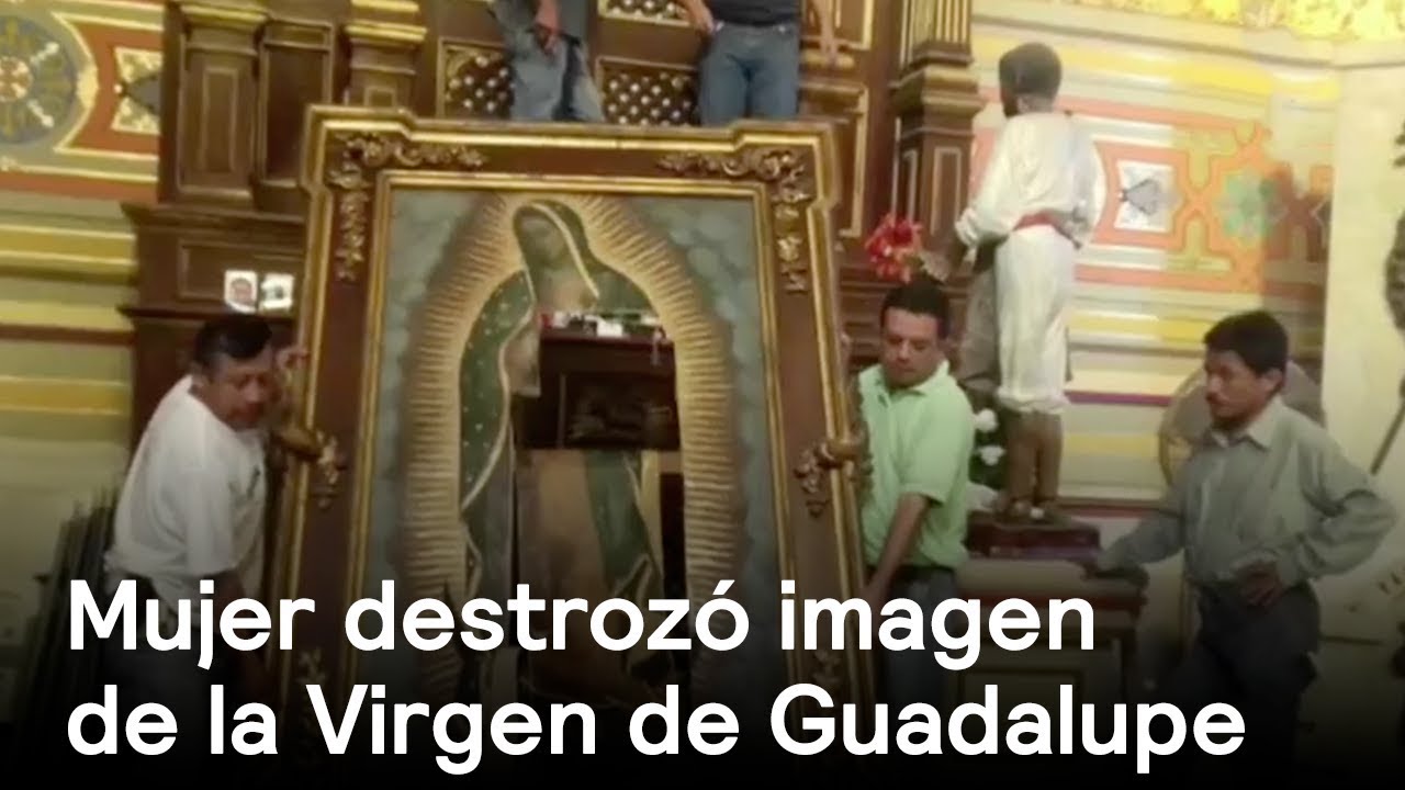 Mujer destroza imagen de la Virgen de Guadalupe en iglesia de Tampico - En Punto con Denise Maerker