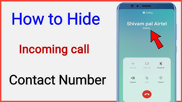 how to hide incoming call contact number || incoming call ka number hide kaise kare