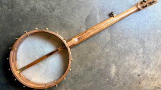 #1018- Koa and Pistachio Five String Banjo