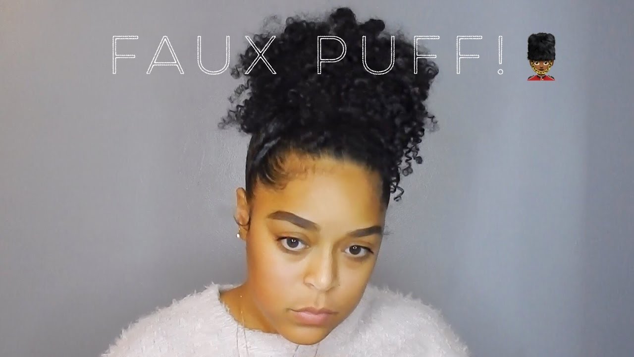 FAUX PUFF FOR LONG OR LOOSELY CURLED HAIR - YouTube