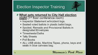 Live From City Hall - Poll Worker Training