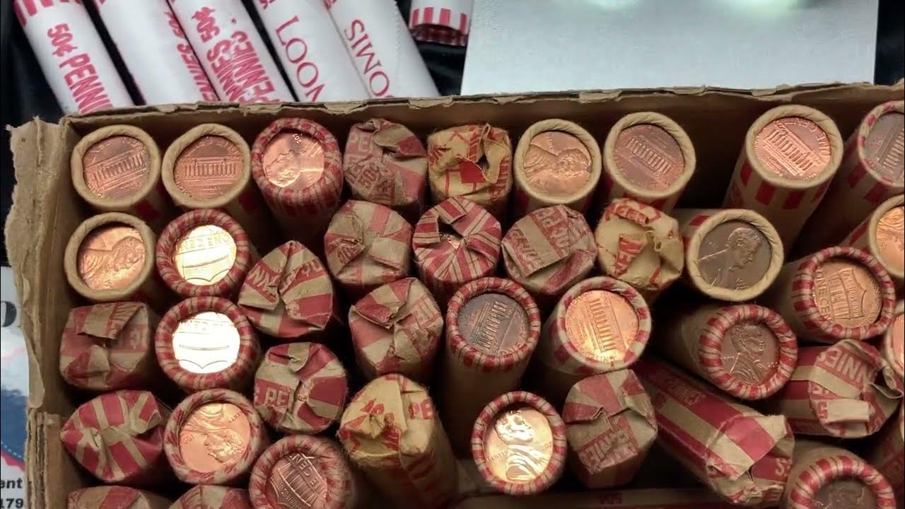 3 DIFFERENT BANKS BUYING PENNY ROLLS FOR COIN ROLL HUNTING YouTube