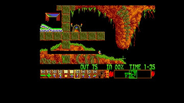 Lemmings Mayhem Level 12 Amiga Walkthrough