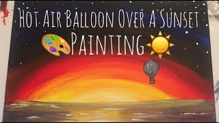 Hot Air Balloon Over an Ocean Sunset Time-Lapse! screenshot 4